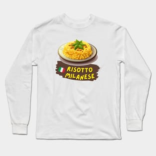 Risotto Milanese| Italian cuisine | Traditional Food Long Sleeve T-Shirt